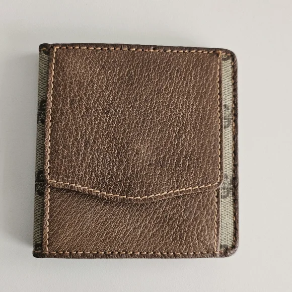 Gucci GG Supreme Coated Canvas & Leather Bifold Mens Wallet